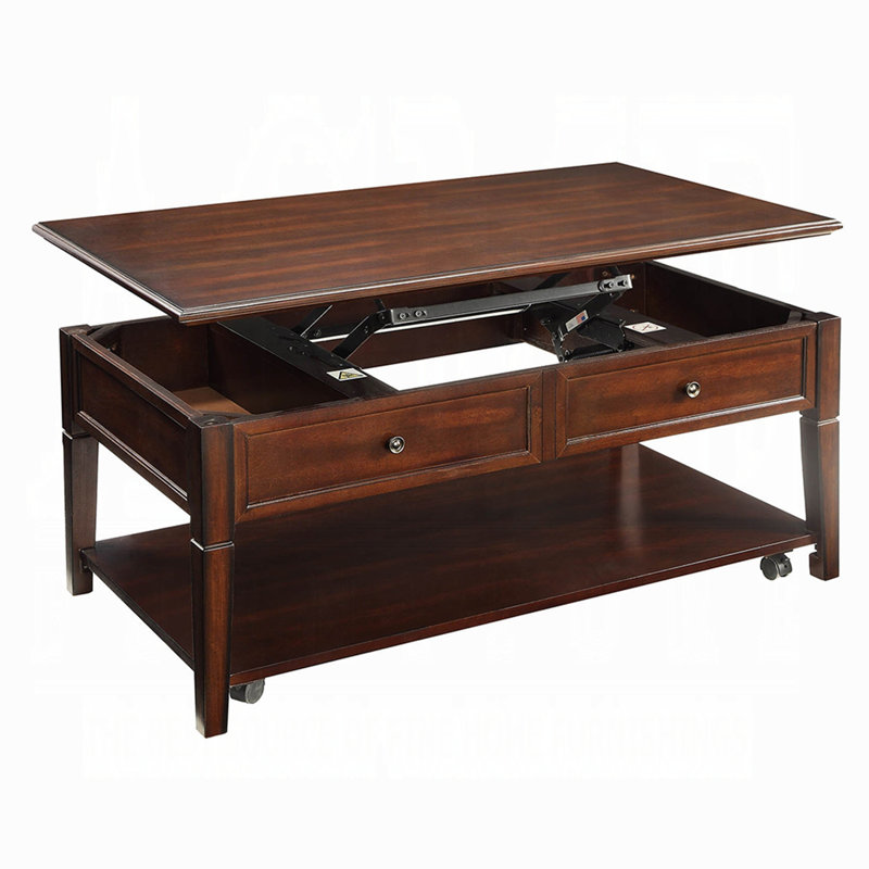 Table basse avec plateau relevable