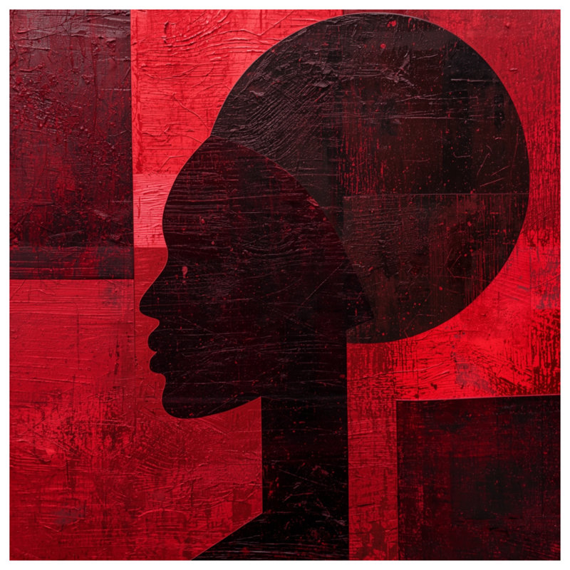 Rideaux de fenêtre Red Silhouette, Blocage, 50 po x 80 po - 1 panneau
