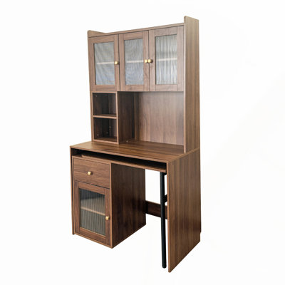 Table d'écriture convertible pliable, armoire de bureau avec tablette et tiroir pour poste de travail multifonctionnel