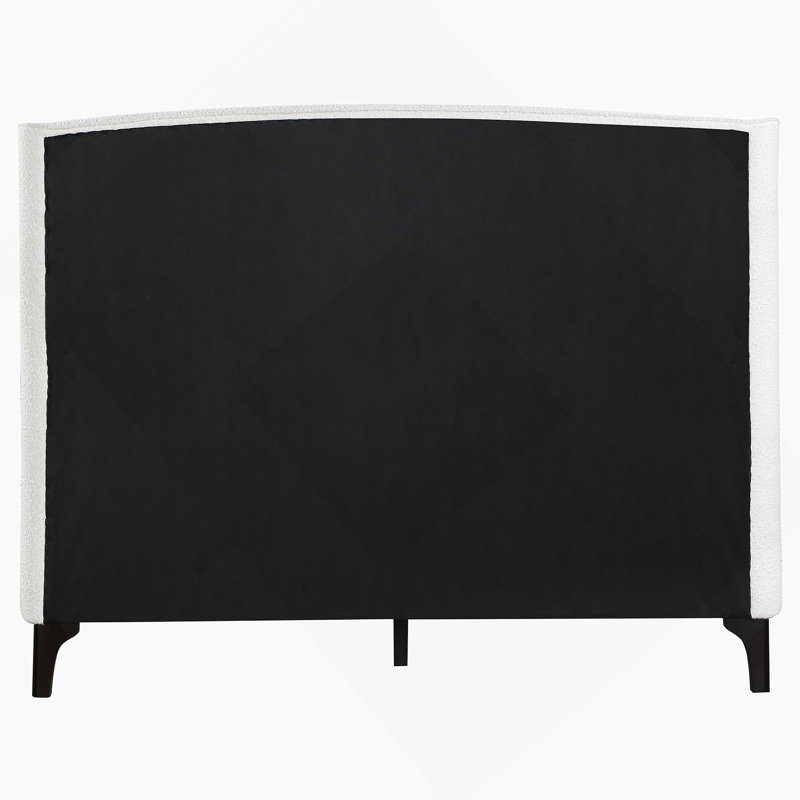 Theodore Snow Upholstered Eastern King Wingback Bed
