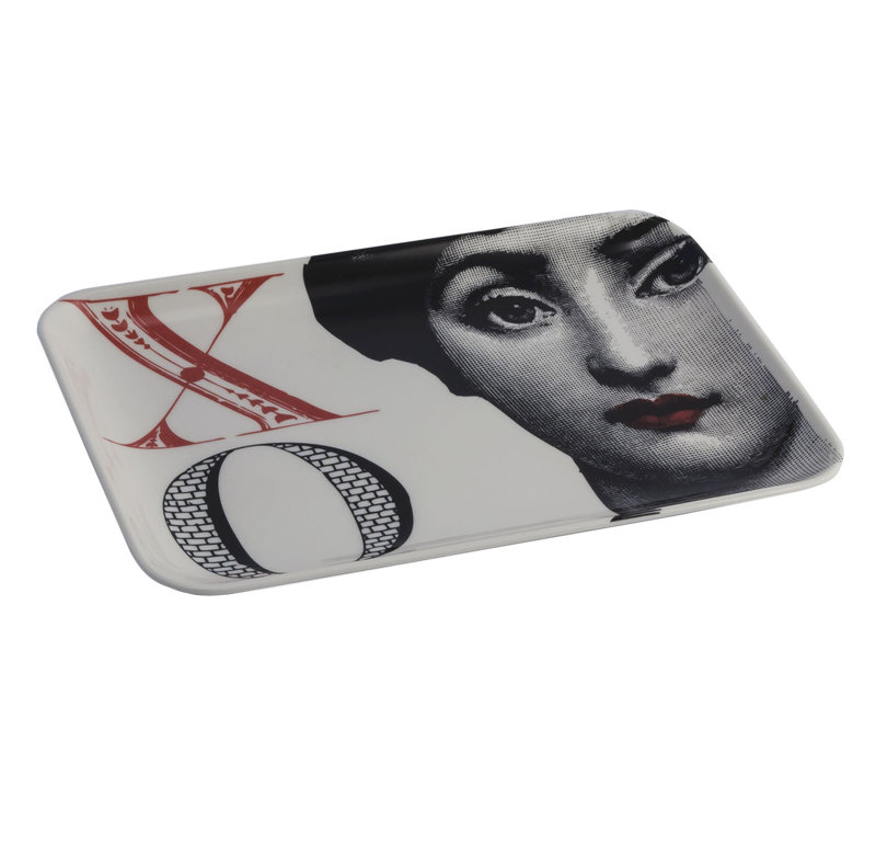 Thomas Paul Alphabet Melamine Platter, X