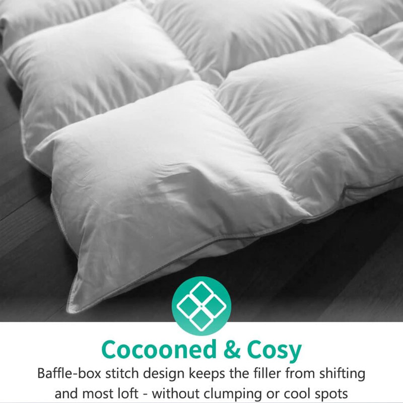 Comforter, White, California King Duvet Insert