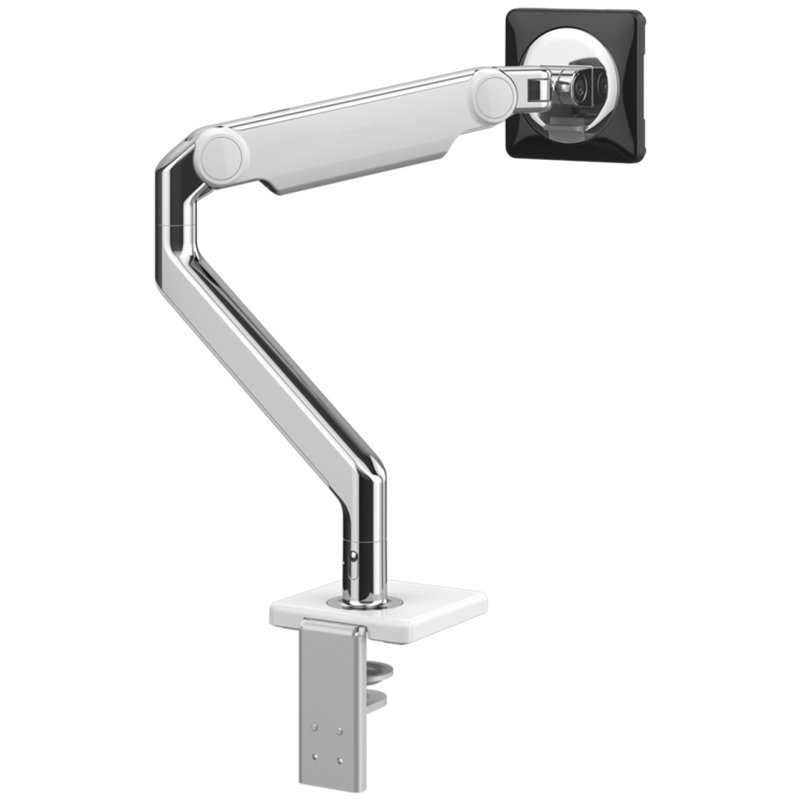 Height Adjustable Universal Desk Mount, White