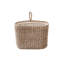 Panier mural en ruppie maritime tissé à la main avec boucle et doublure en coton