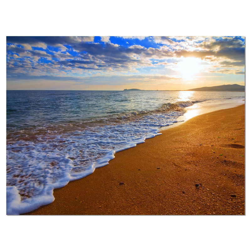 Sydney Early Morning Beach - reproduction de photo sur toile tendue, H 20 po x l 20 po x P 1 po
