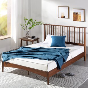 Zinus Suzanne 14 inch Platform Bed Without Headboard King Brown