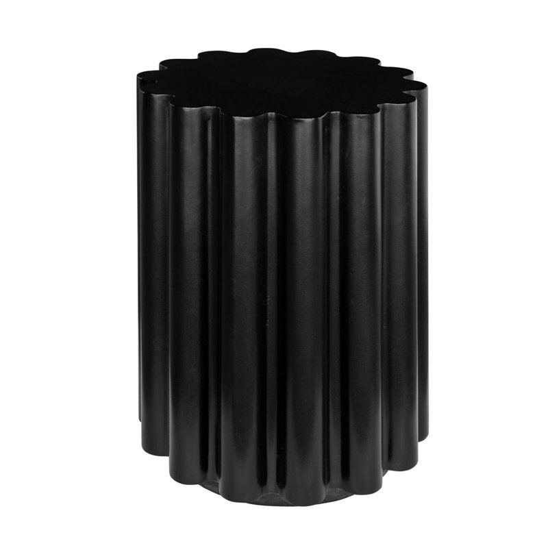 Melati Concrete End Table, Black
