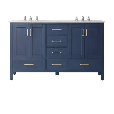 Ensemble de meuble-lavabo double 60 po Gela