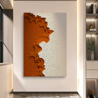 3D relief sandstone hand-painted wall decoration