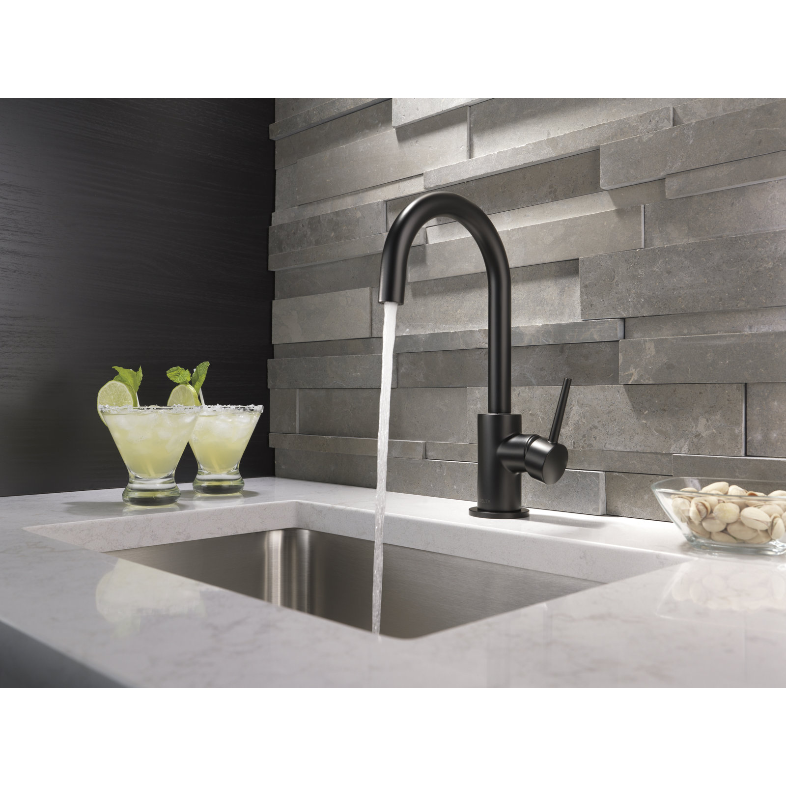 Trinsic Swivel Bar Faucet, Matte Black