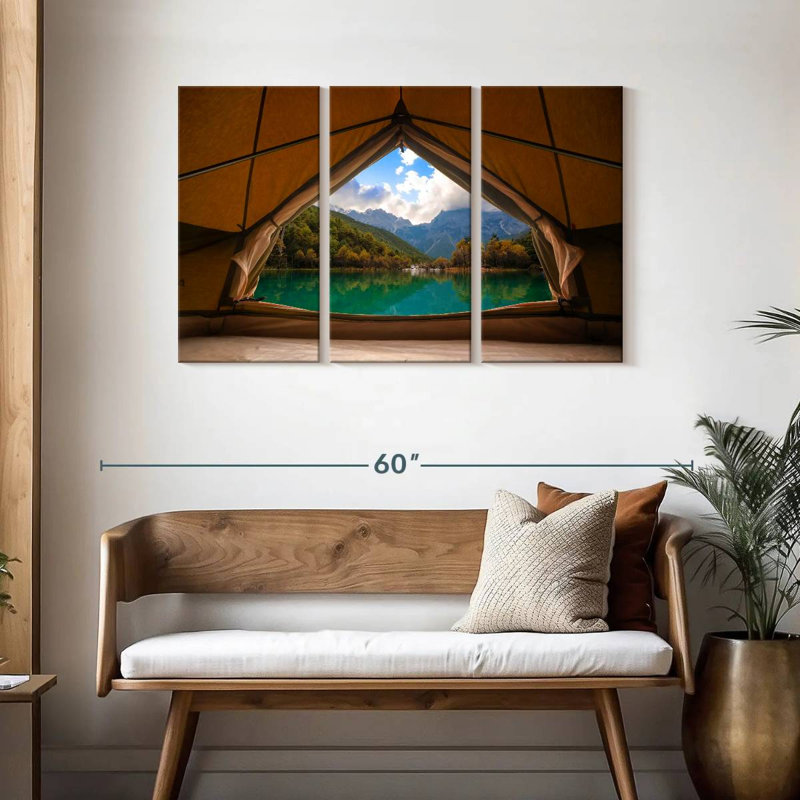 Senne Lakeside Tent View, 28" H x 45" W