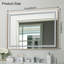 36"X24" Led Bathroom Vanity Mirror,Backlit And Front Lit,Multifunction,Wall Mounted,Brushed Gold-1019350516