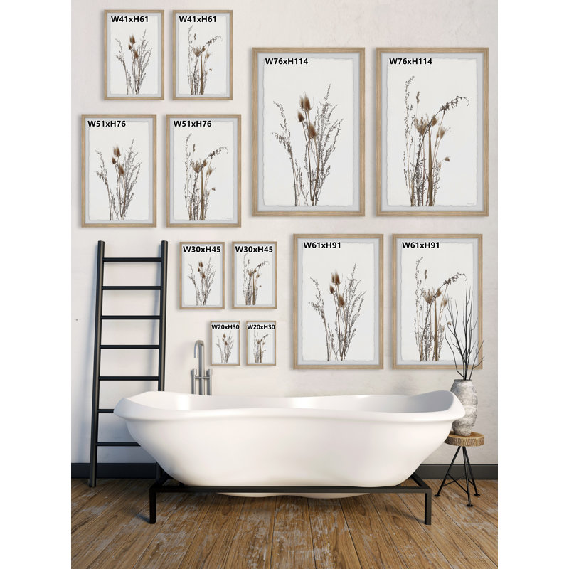 Wild Autumn Flowers by Marmont Hill - 2 Piece Single Picture Frame Painting Set, 61" H x 41" W