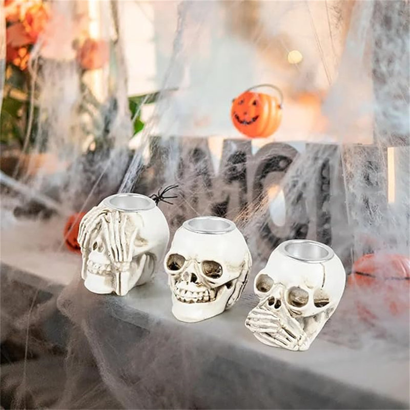 Porte-bougie 3 pièces Halloween