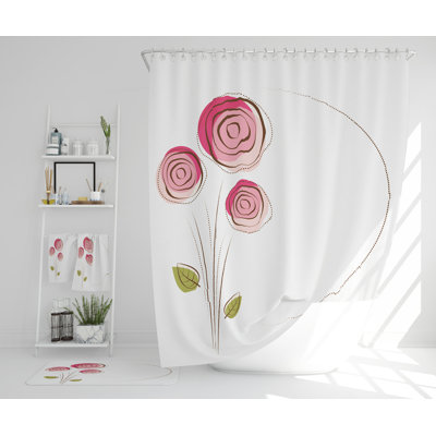 Nyshawn Polyester Shower Curtain Set