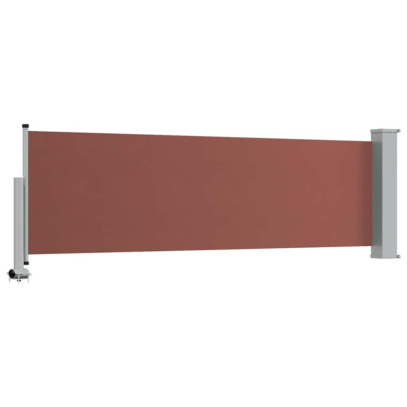 VidaXL Retractable, 31.5'' H x 118.1'' W, Brown