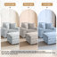 Upholstered Armchair with Footstool-1673948802