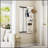 Wall Mounted Full Length Mirror With Shelf And Hook, Multifunctional Design For Bedrooms, Living Rooms, And Entrances