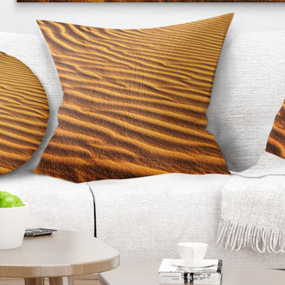 African Landscape Beautiful Sand Desert Dunes Pillow