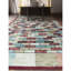 Hand-Knotted High-Quality Beige, Blue, and Rust Area Rug