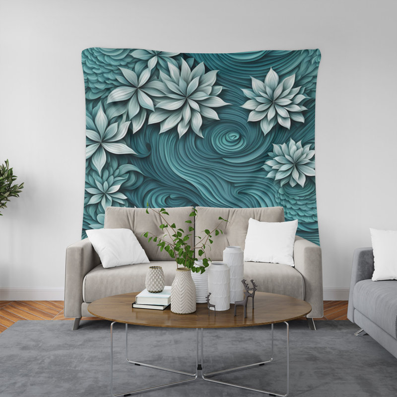 Tapisserie murale, H 80 po x l 68 po x P 0,8 po