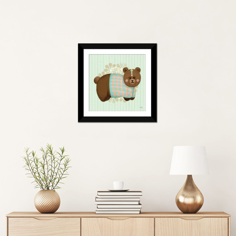« superficies de bébés i », impression sur toile tendue, H 16 po x l 16 po x P 1 po, Papier d'art encadré noir, Blanc