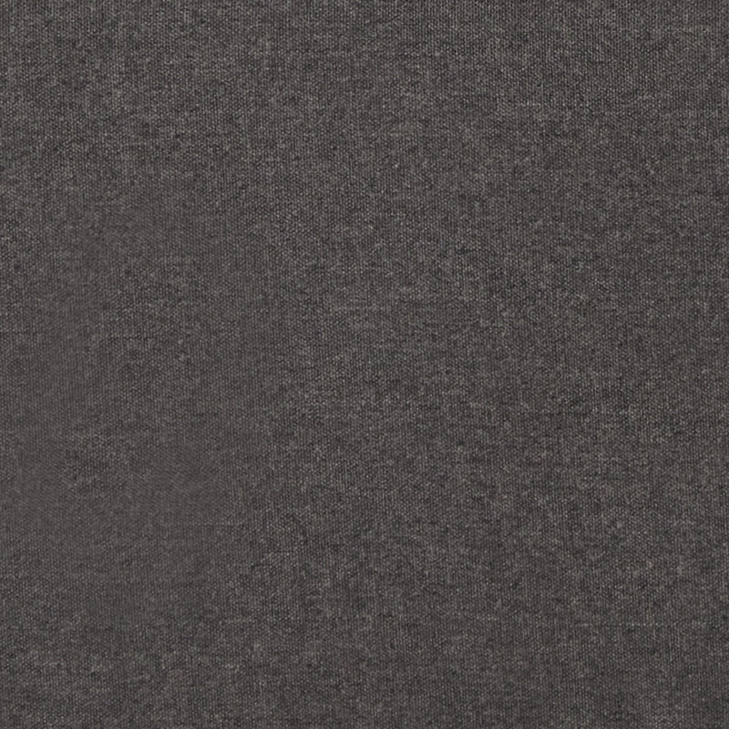 Grand repose-pieds carré avec rangement et pieds en bois, table basse capitonnée avec garniture cloutée pour espace de vie, gris foncé