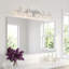 Applique murale moderne chromée à 5 lumières de 74 cm (29 po) avec verre cristal.-455725826-455725830