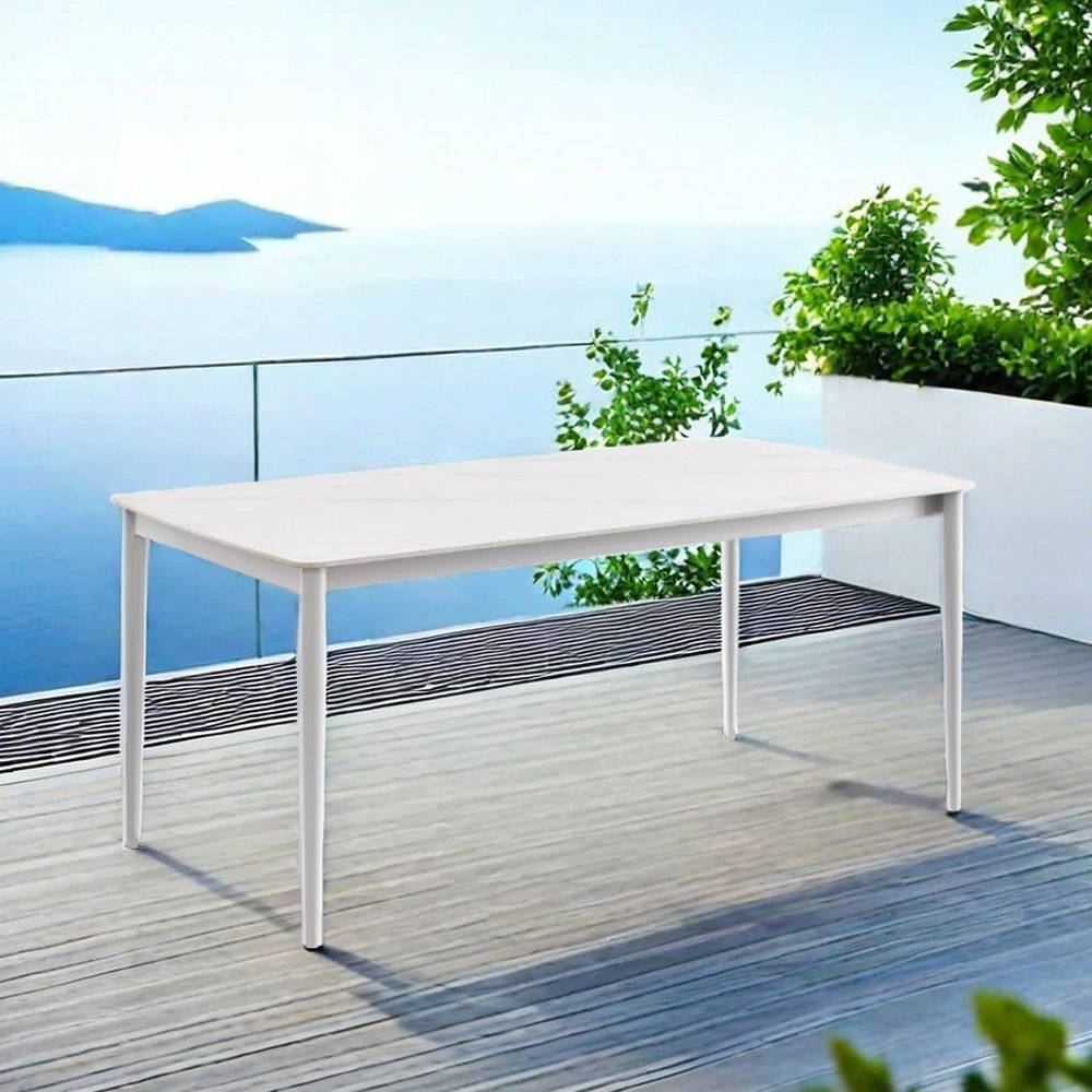 Brayden Studio® Elijaah Modern Simple Outdoor Durable Regular Dining ...