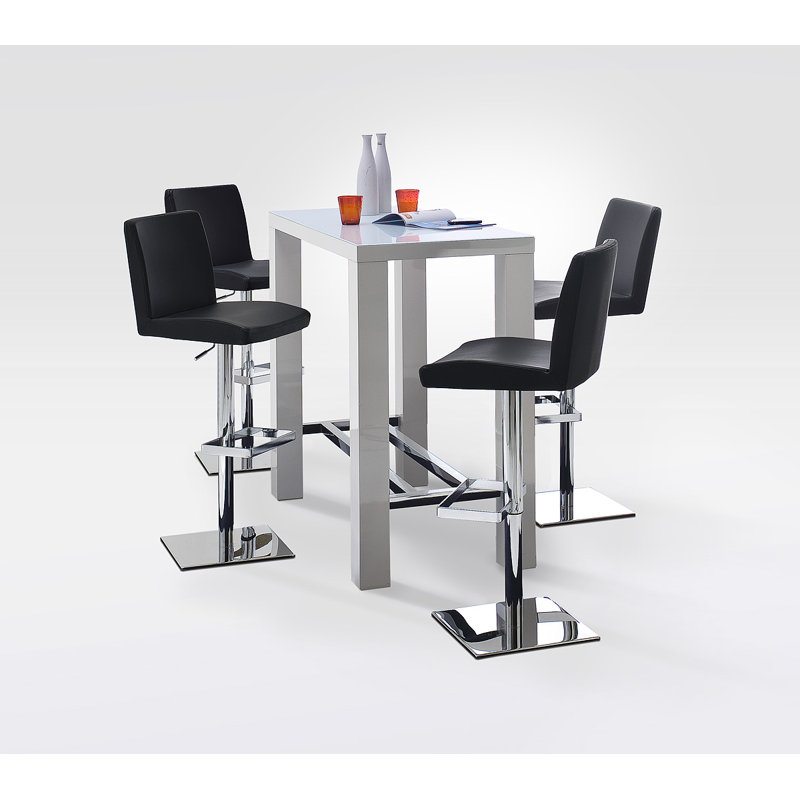 John Metal Base Dining Table, 107cm H x 120cm W x 60cm D