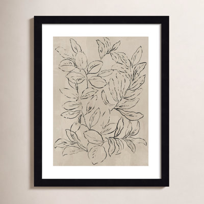 Kimbell "Outlined Leaves II" Print