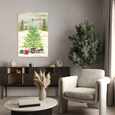 Christmas Tree Gifts 1 Piece Wrapped Canvas Wall Art