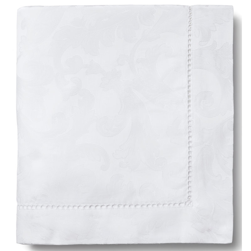 Acanthus Cotton Square Napkins, White