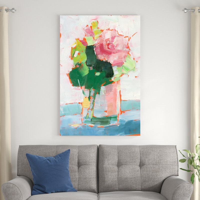 " Cut Flowers I ", 48" H x 32" W x 1.25" D