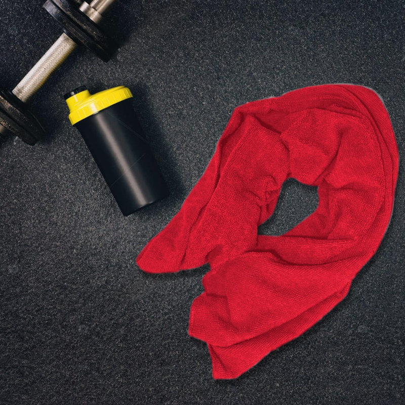 Microfiber Fast Drying Bath Towel, 3, Red