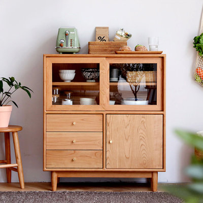 Petite armoire d'appoint en verre