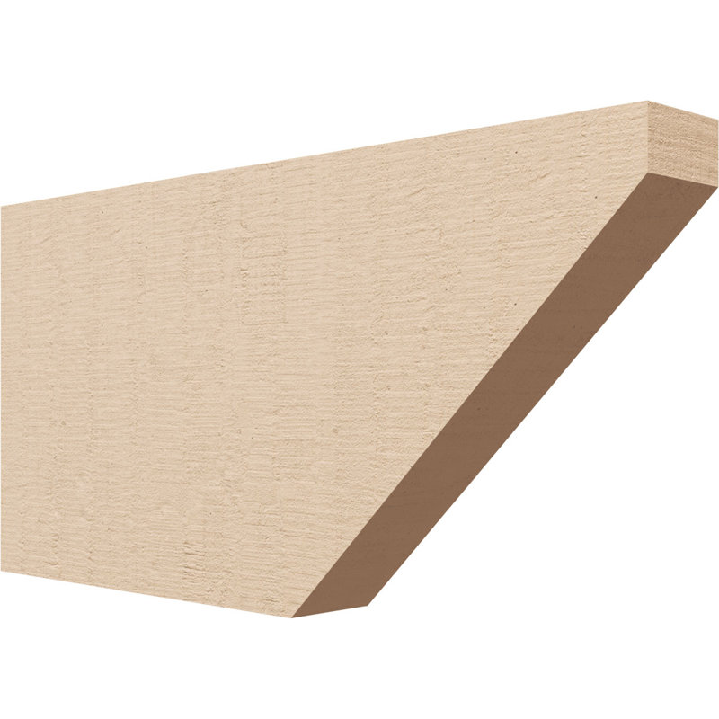 Queue de chevron Concord Woodgrain TimberThane, brun clair apprêté, H 8 po x l 16 po x P 2 po