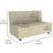 Pro Series Rustic Upholstered Armless Mobile Sofa-101545363