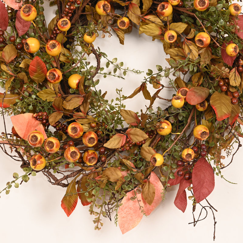 Couronne d'Halloween artificielle 24 po 24 po