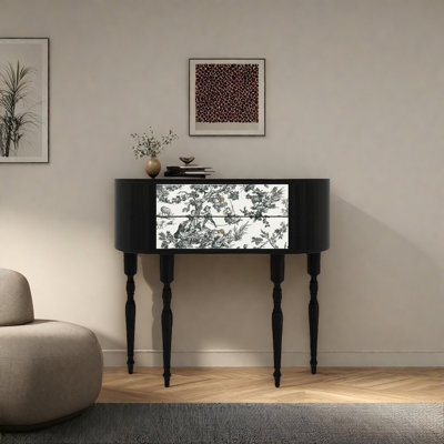Console rétro avec 2 tiroirs