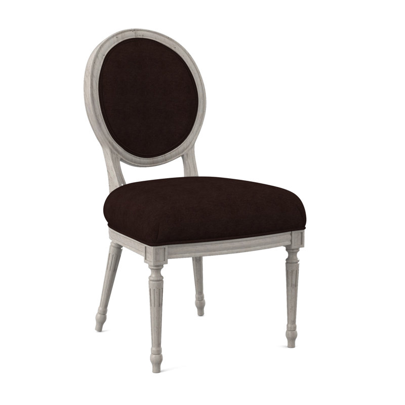 Dauphin Dining Chair, Bisque, Filigree Ivory