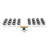 Novelty 25 Person Flip Top 22'' L Modular Training Table And Chair Set and Chair Set with Casters and Modesty Panel
