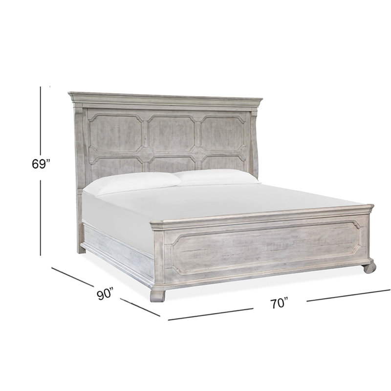Queen Panel Bed With 2 Nightstands
