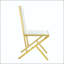 Chaise de salle à manger en métal doré à pieds en métal doré - ensemble de 4-129041855-129041856-129041859