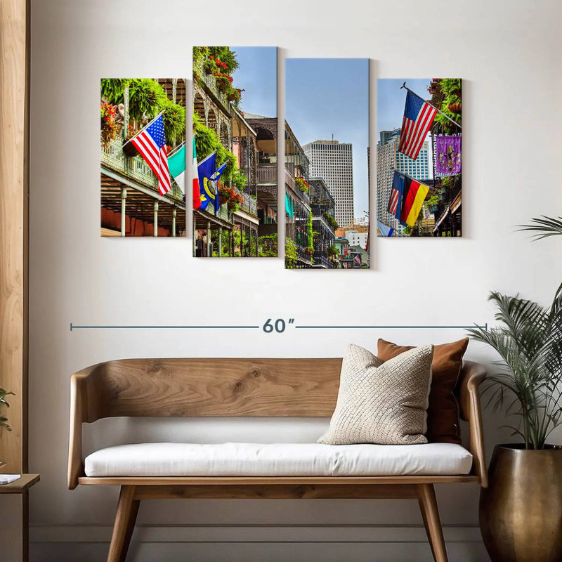 Drapeaux Nicci New Orleans, H 32 po x l 52 po