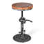Tabouret de bar pivotant en bois massif Jedrick