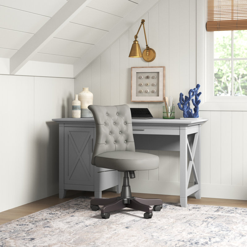 Ozro Computer Desk, Cape Code Gray