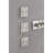 Wall Mounted Waterfall Rain Shower System With 3 Body Sprays & Handheld Shower-126529195