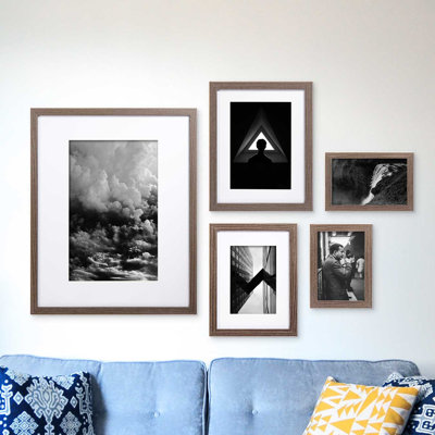 Seiler Matte Picture Frame - Set of 5 with Mat