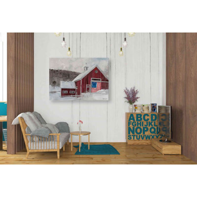 «American Barn» par Stellar Design Studio - peinture sur toile tendue